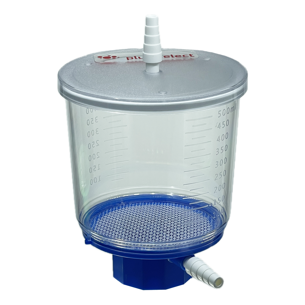 Bottle Top Filter with 1400 µm PET Mesh | pluriSelect